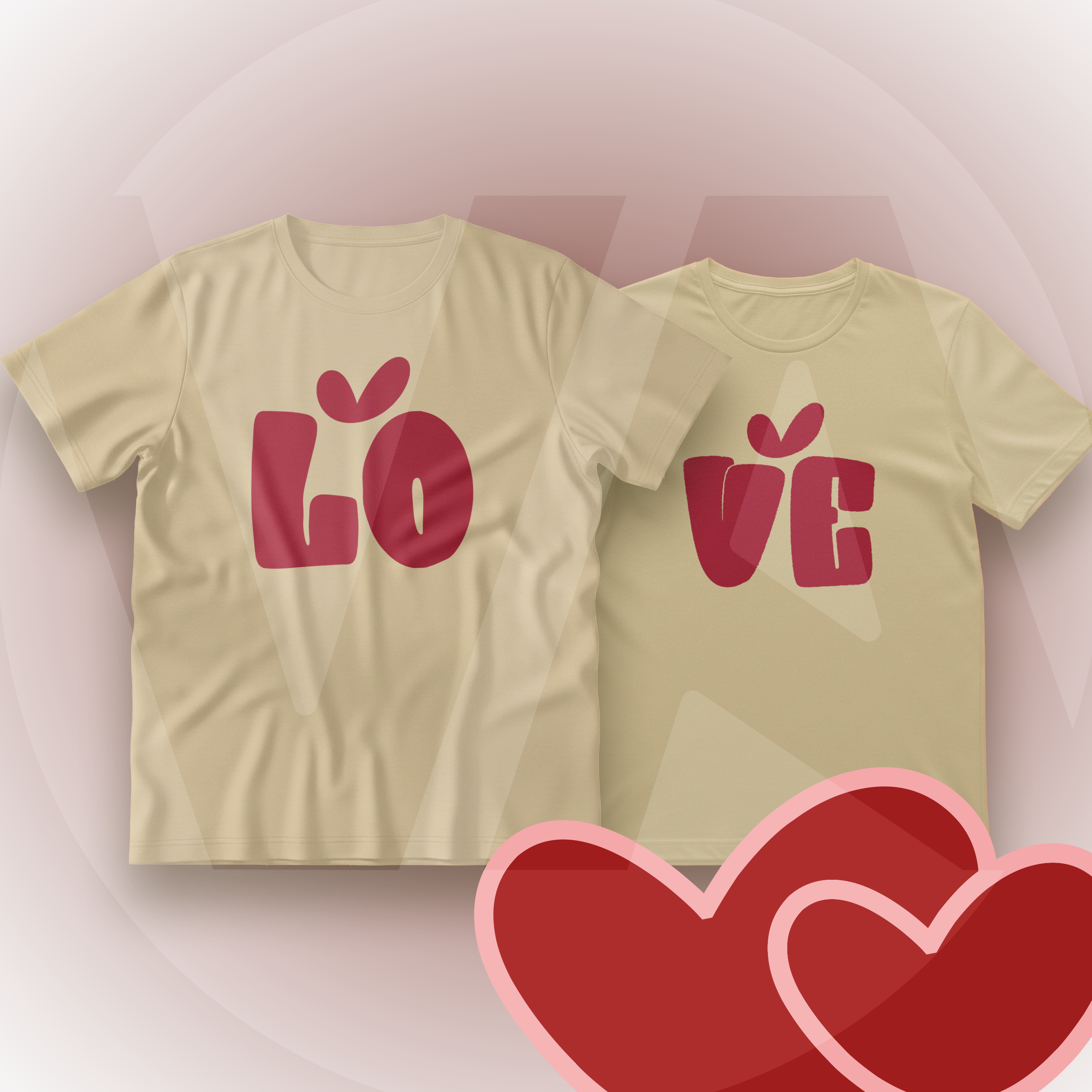 Dúo de Camisetas "LOVE" – Colección Amor y Amistad