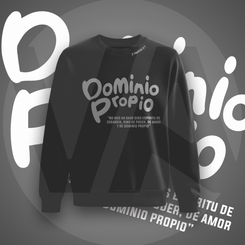 Buzo-fde-dominio propio-2 Timoteo 7:7-negro