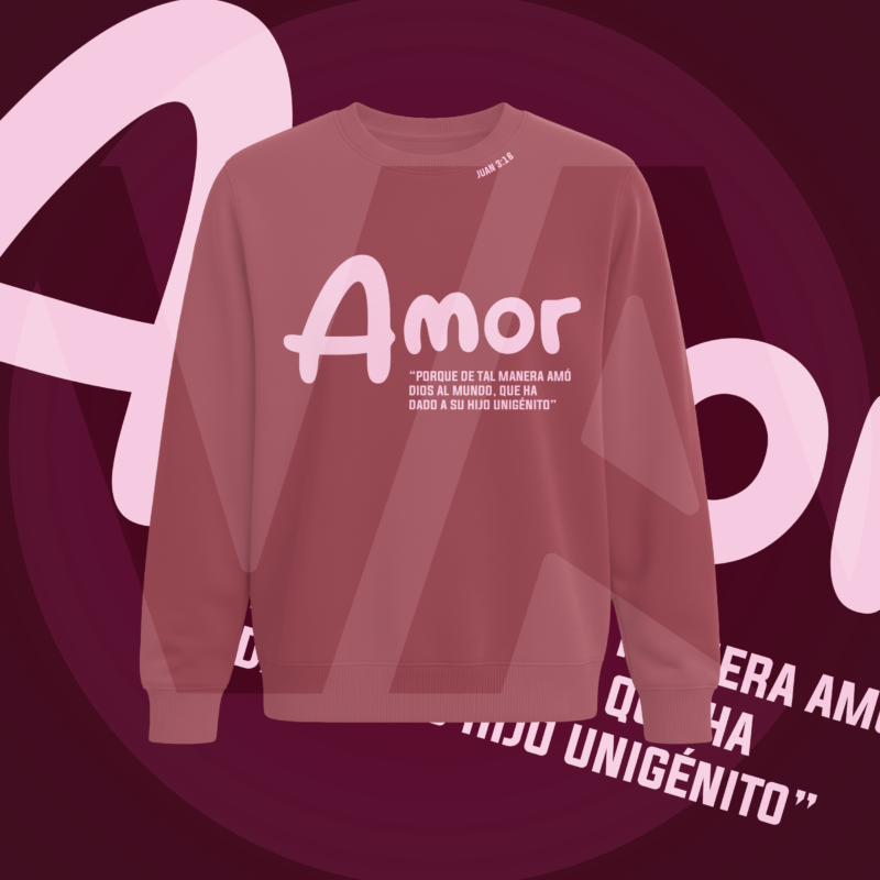 Buzo-fde-amor-juan 3:16-rosa